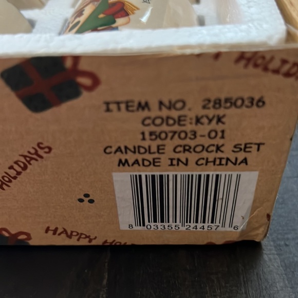 NEW holiday mini candles in ceramic pots - rustic charm. - Picture 10 of 11